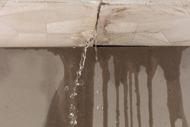 Professional Flood Damage Cleanup technician working in Selden, NY